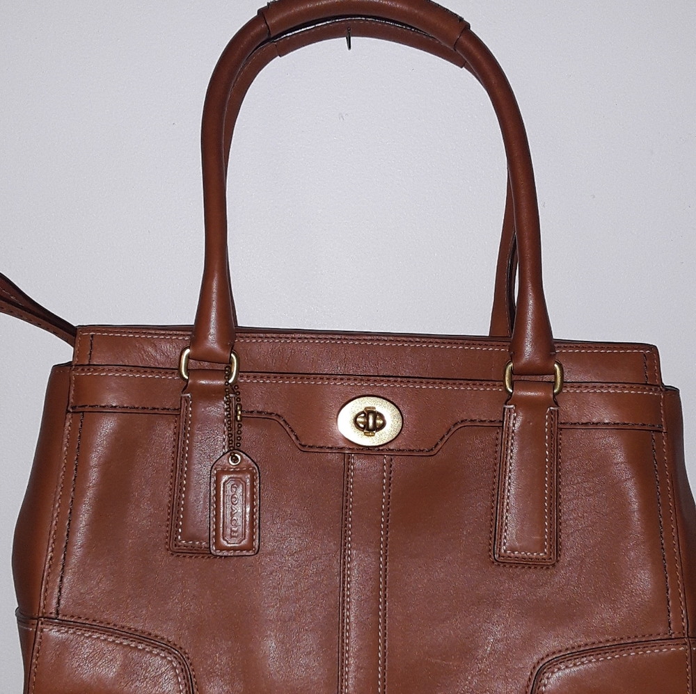Original Brown Tan Coach Bag